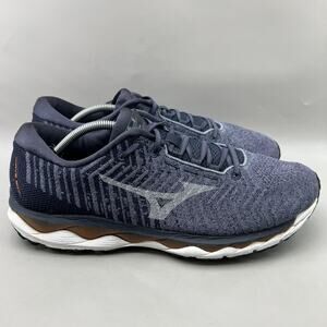 Mizuno Wave Sky Waveknit 3 Running Shoes Men Size 13 Blue Comfort Low Sneakers